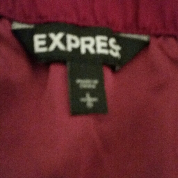 Express Strapless Magenta Dress - Picture 3 of 3